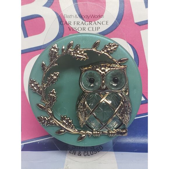 BBW Autumn Owl Visor Clip Car Fragrance Holder Vehicle Scent Decor - Picture 1 of 1